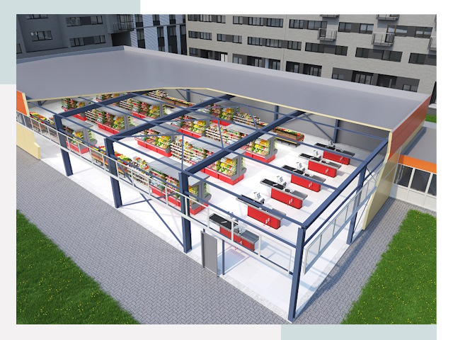 Строительство магазинов в Сызрань от 608 руб. за м²