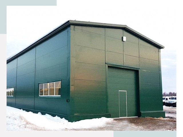 Двускатные ангары в Сызрани