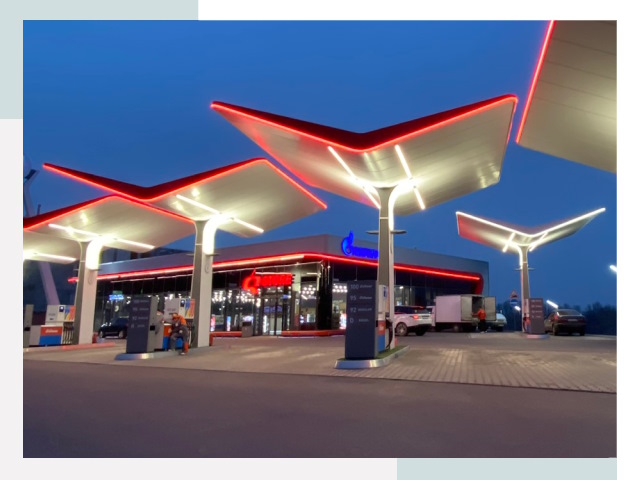Навесы для АЗС в Сызрани