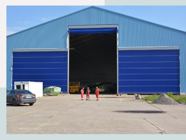 Ангарные ворота в Сызрань от СтальСтрой-Сзр по цене 608 руб.