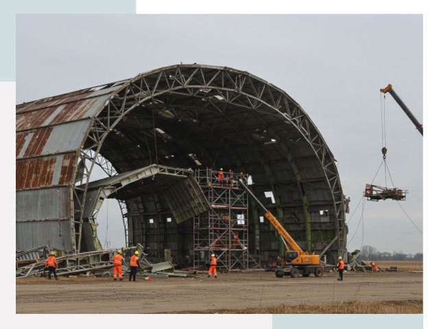 Демонтаж ангаров в Сызрани